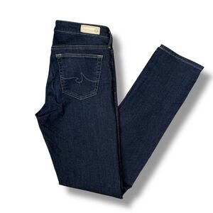 AG Adriano Goldschmied The Stilt Cigarette Leg Jeans in Dark Wash | EUC Size 27